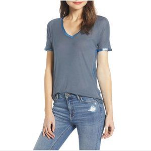 Zadig & Voltaire Margot Foil Tee Bleu de Gris S